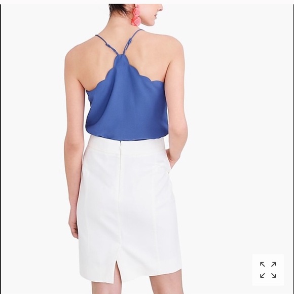🤩🥳 HOST PICK! 🥳🤩 J Crew Mercantile Scalloped top - new with tag - Picture 6 of 6
